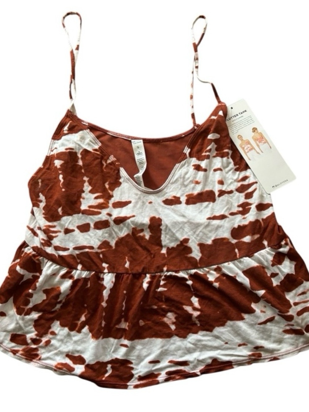 Brand New w Tags
ALO YOGA 
Flutter Tank 
Sunbaked Tie Dye 
Size S